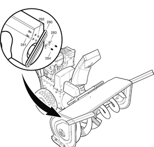 Drift Cutter (1741018) Diagram and Parts List for 1695568 2008 Briggs and Stratton Snow Blower